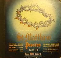Excerpts from the St. Matthew Passion