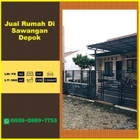 Lingkungan Nyaman! Call 0838-0889-7753 Iklan Jual Rumah Online Sawangan Depok