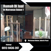 CALL 0812-9436-287 Rumah Dijual Cepat Dekat Pusat Bisnis Matraman Dalam