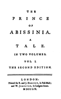 The History of Rasselas, Prince of Abissinia