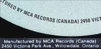 MCA Records (Canada)